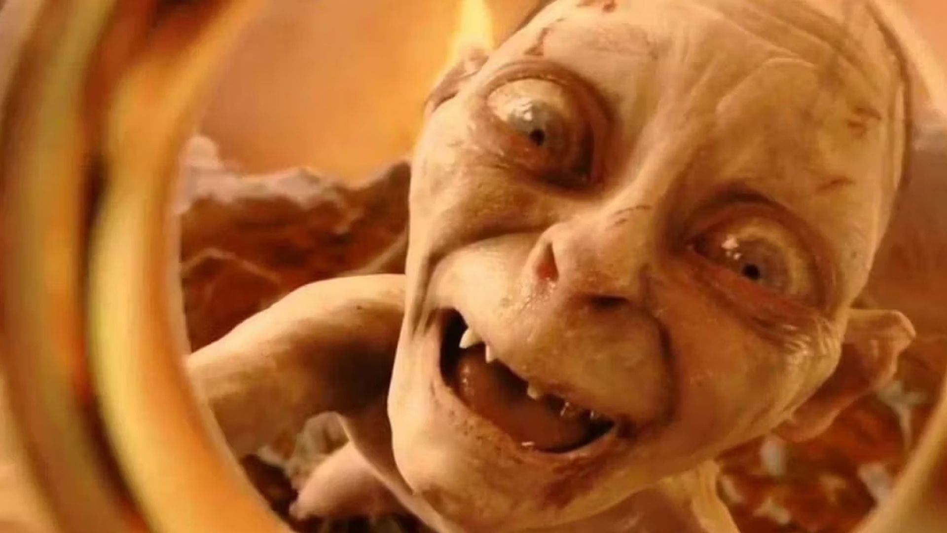 The Lord of the Rings Gollum on a Rock Life Size Statue