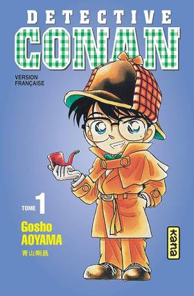 Le détective Conan pose avec une pipe à tabac sur l'affiche officielle du détective Conan