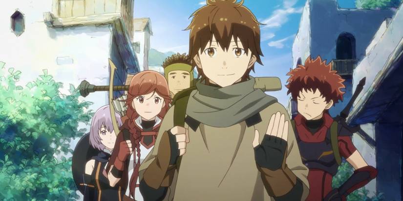Haruhiro, Ranta, Yume and Shihoru from Grimgar, Ashes and Illusions go for adventure 