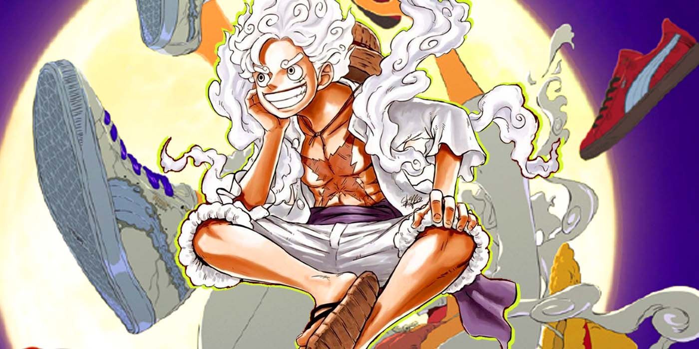One Piece Gets Original Gear 5 Luffy Artwork in Official Puma 