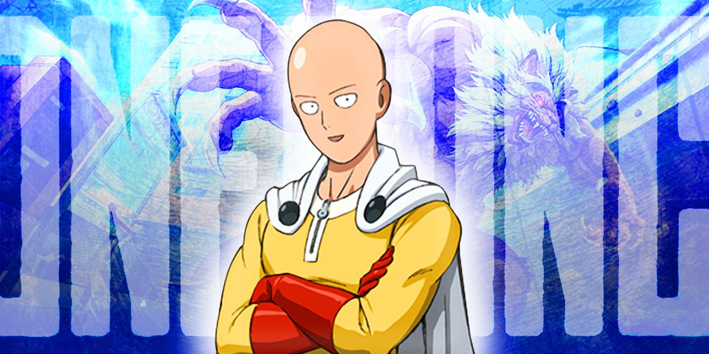 Saitama folding his arms across his chest in One Punch Man