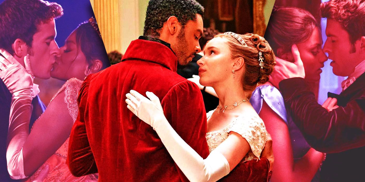 Split Images of Anthony, Kate, Daphne, and SImon Bridgerton