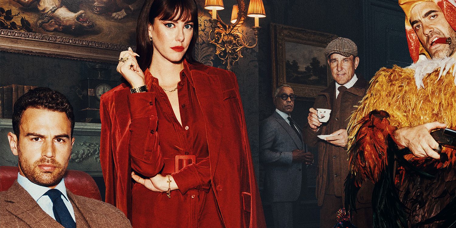 Eddie Halstead and Susan in a posh living room in The Gentlemen