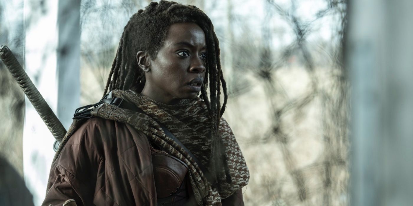 Danai Gurira como Michonne em The Walking Dead: O Episódio dos Que Sobrevivem 2