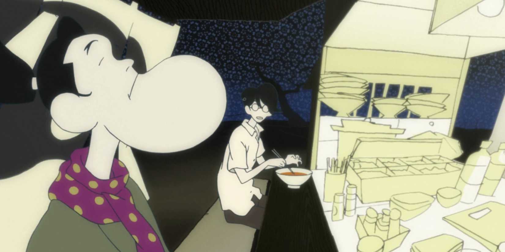 The student in The Tatami Galaxy 