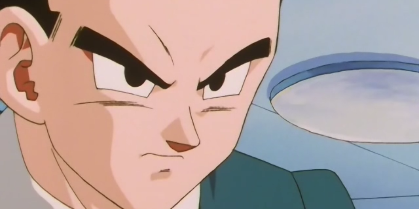 Baby Gohan parece irritado em Dragon Ball GT