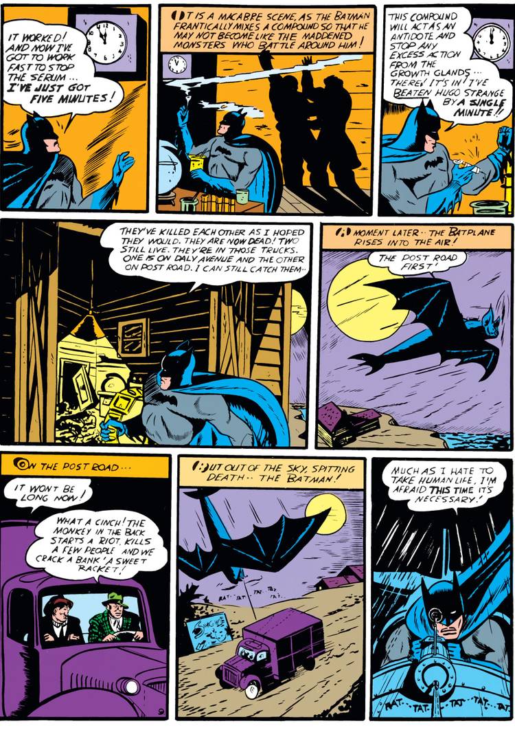 When Batman Brought Out His Machine Gun to Take Out Some Monster Men