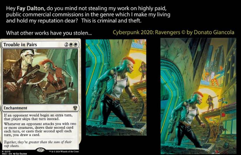 Official Magic: The Gathering Artist Called Out Over Stolen Artwork
