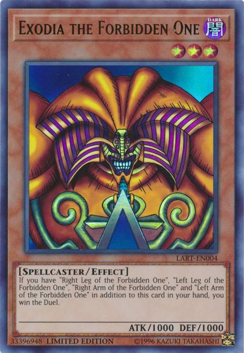 Exodia the Forbidden One in the Yu-Gi-Oh! TCG/OCG.