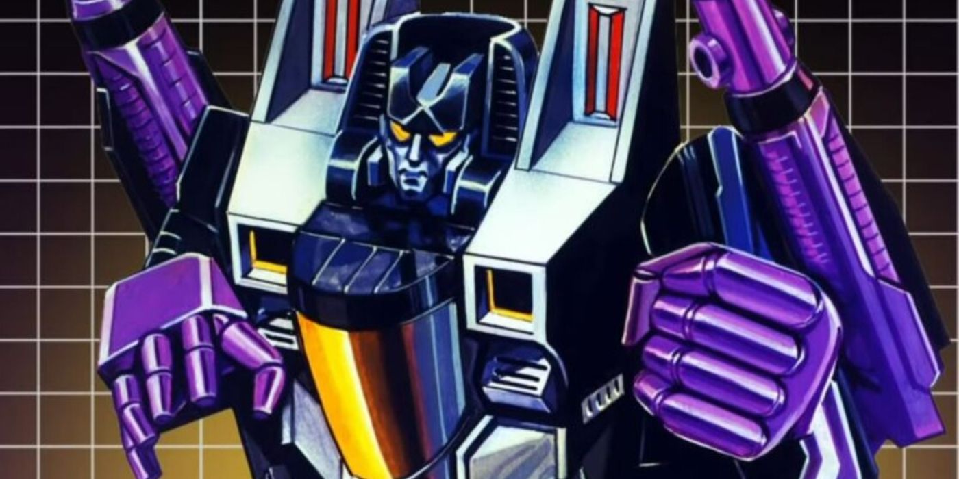 The Generation 1 Transformers Skywarp box art.