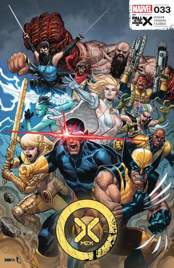 X-Men #33 cover.