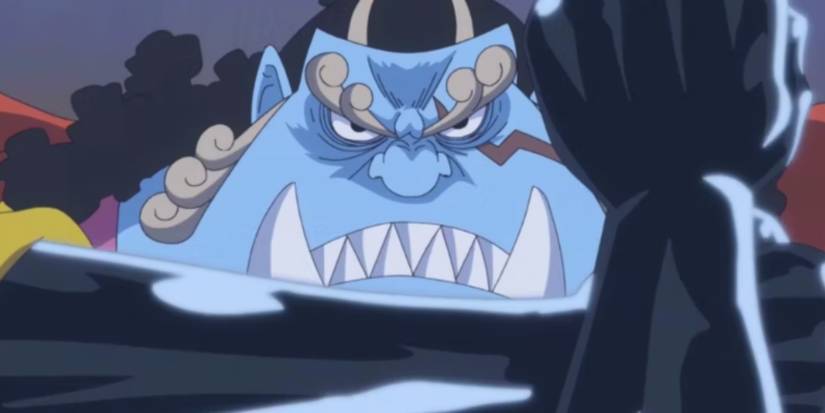 Jinbe bloque une attaque avec Haki dans One Piece