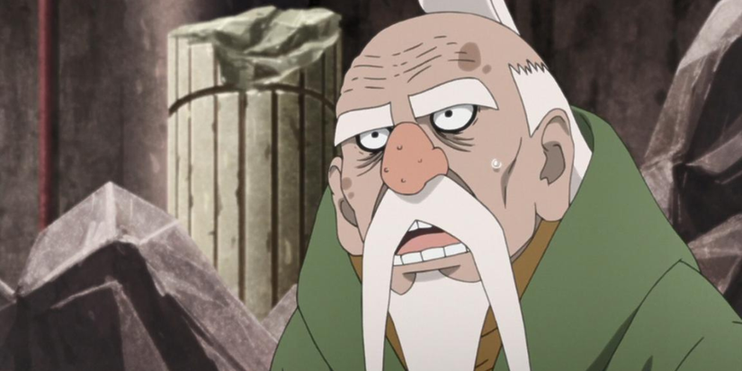 Onoki shocked in Boruto