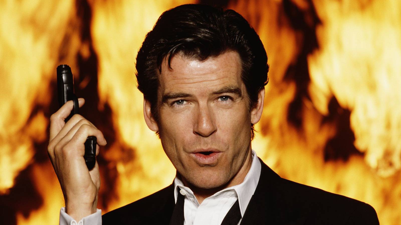 Pierce Brosnan as James Bond in Goldeneye.