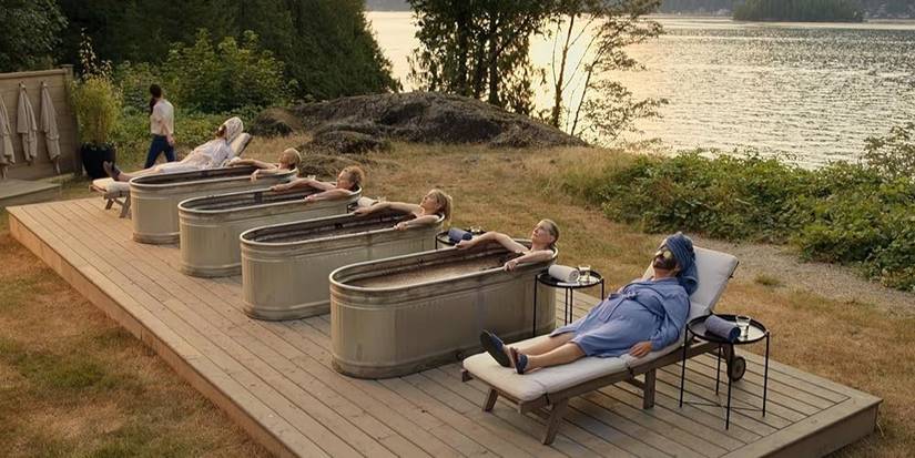 The ladies relax at the spa in Virgin River