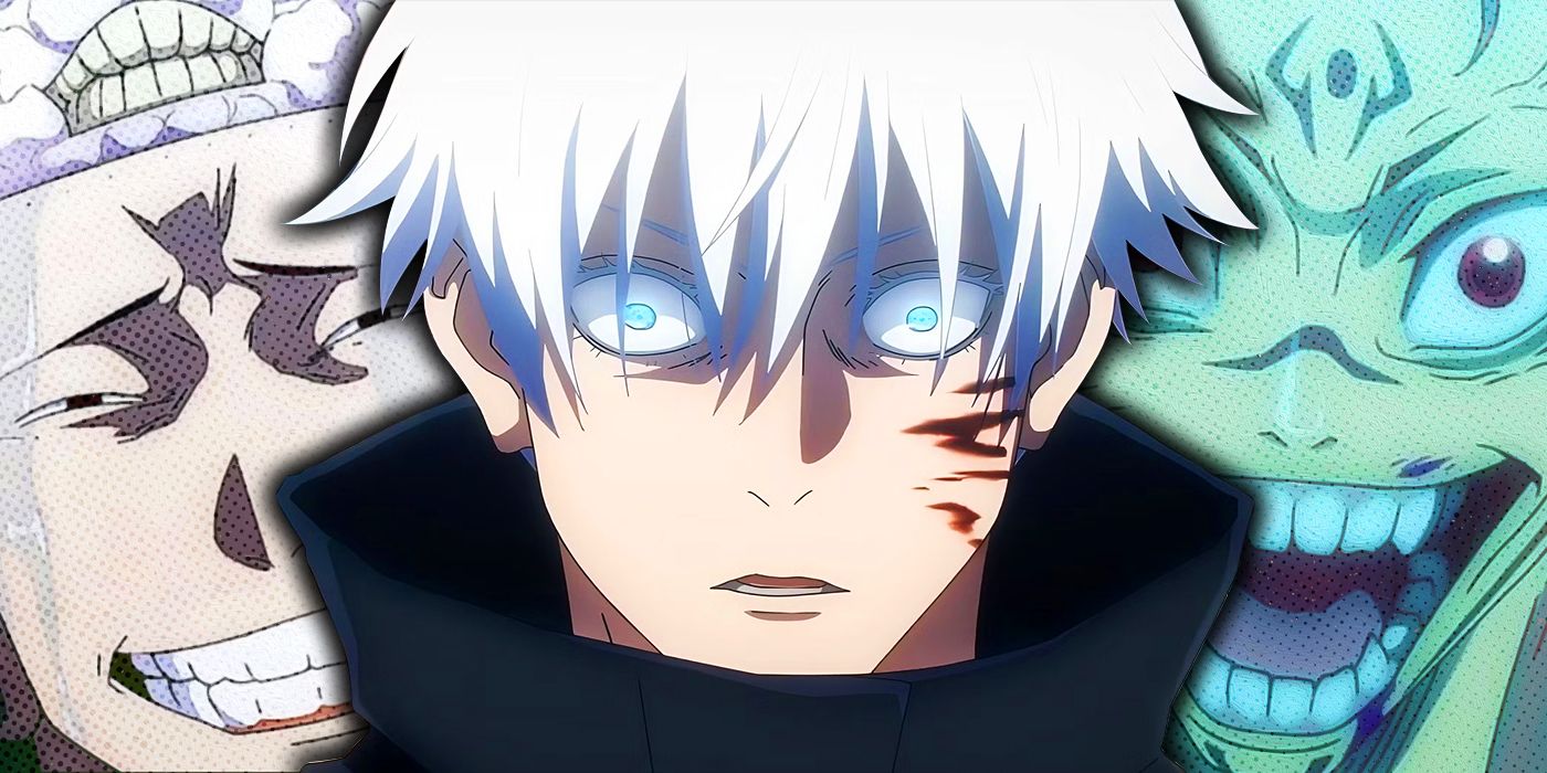 Kenjaku, Satoru Gojo and Sukuna from Jujutsu Kaisen