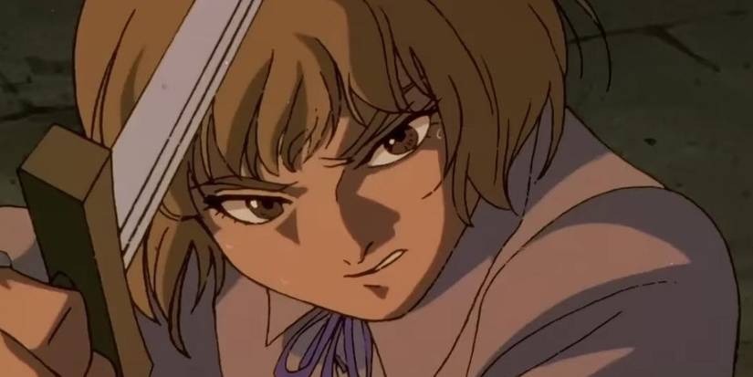 Adonis the boy wields a sword in the 1997 berserk anime.