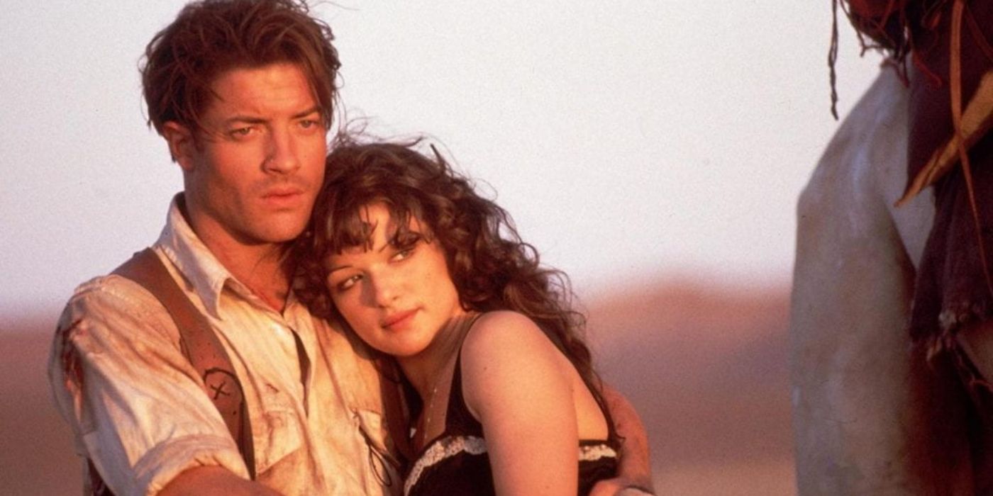 برندن فرازر و ریچل وایز در فیلم The Mummy