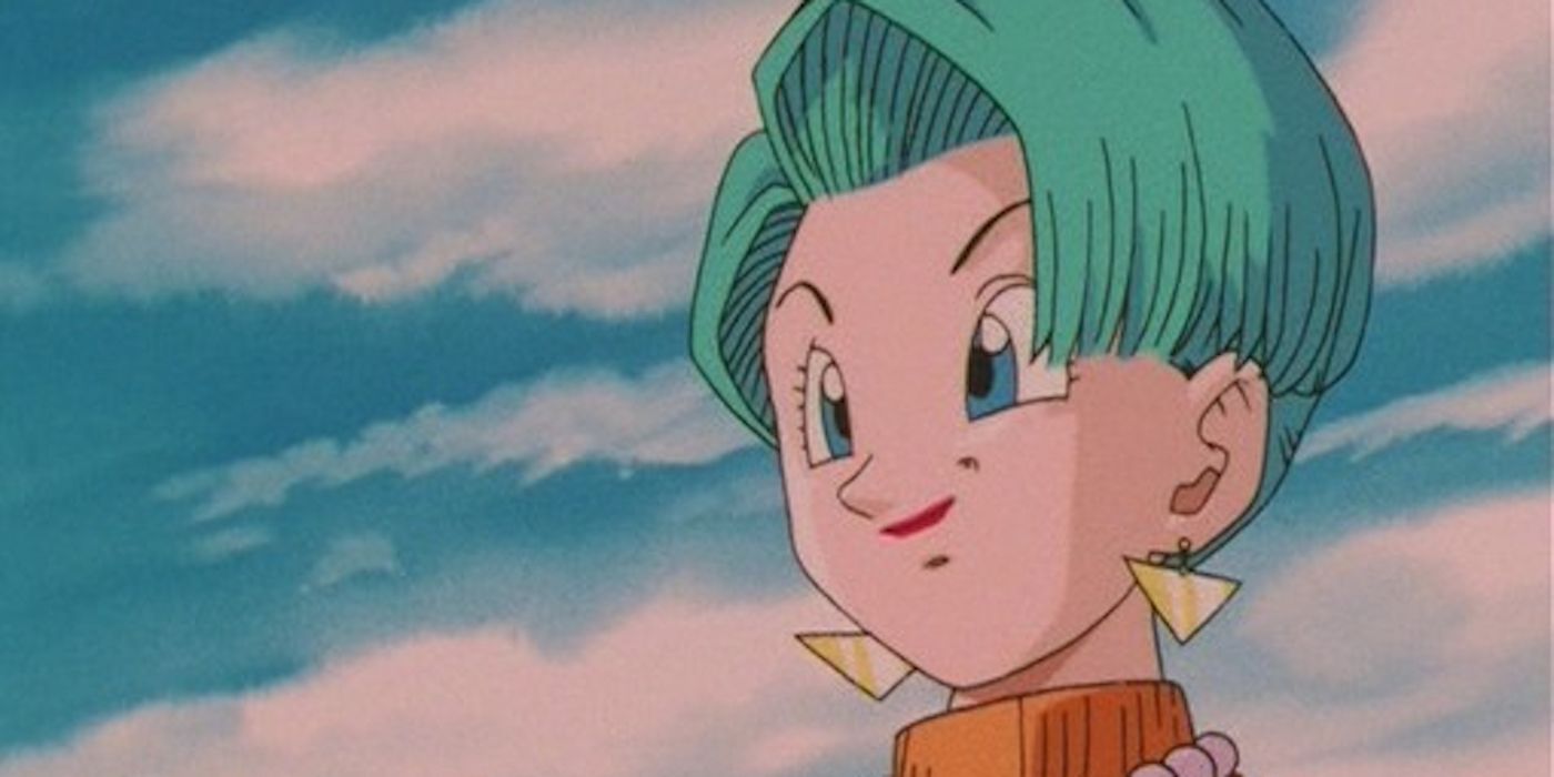 Bulma sorri em Dragon Ball GT Episódio 64, “Until We Meet Again”.