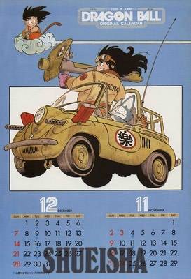 Dragon Ball Unearths Old Shonen Jump Calendar Featuring Retro