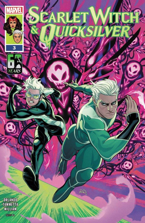 Scarlet Witch & Quicksilver #3 cover.