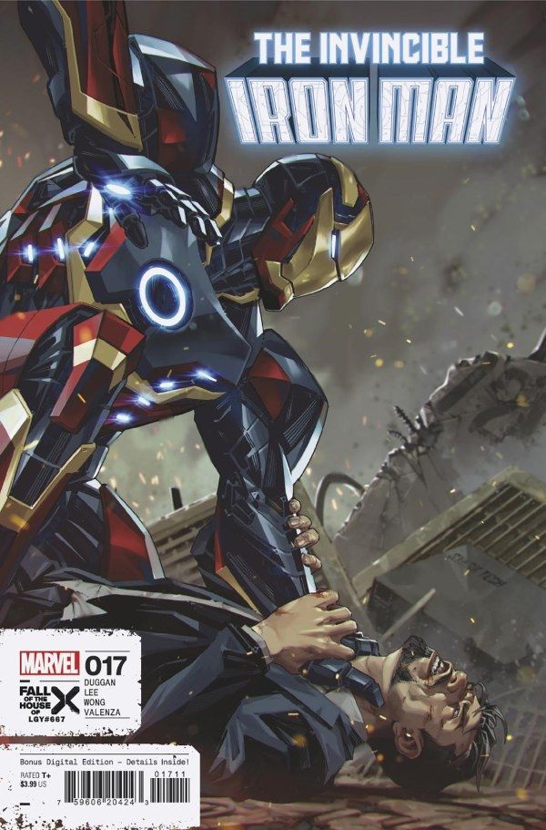  Invincible Iron Man #17 cover.