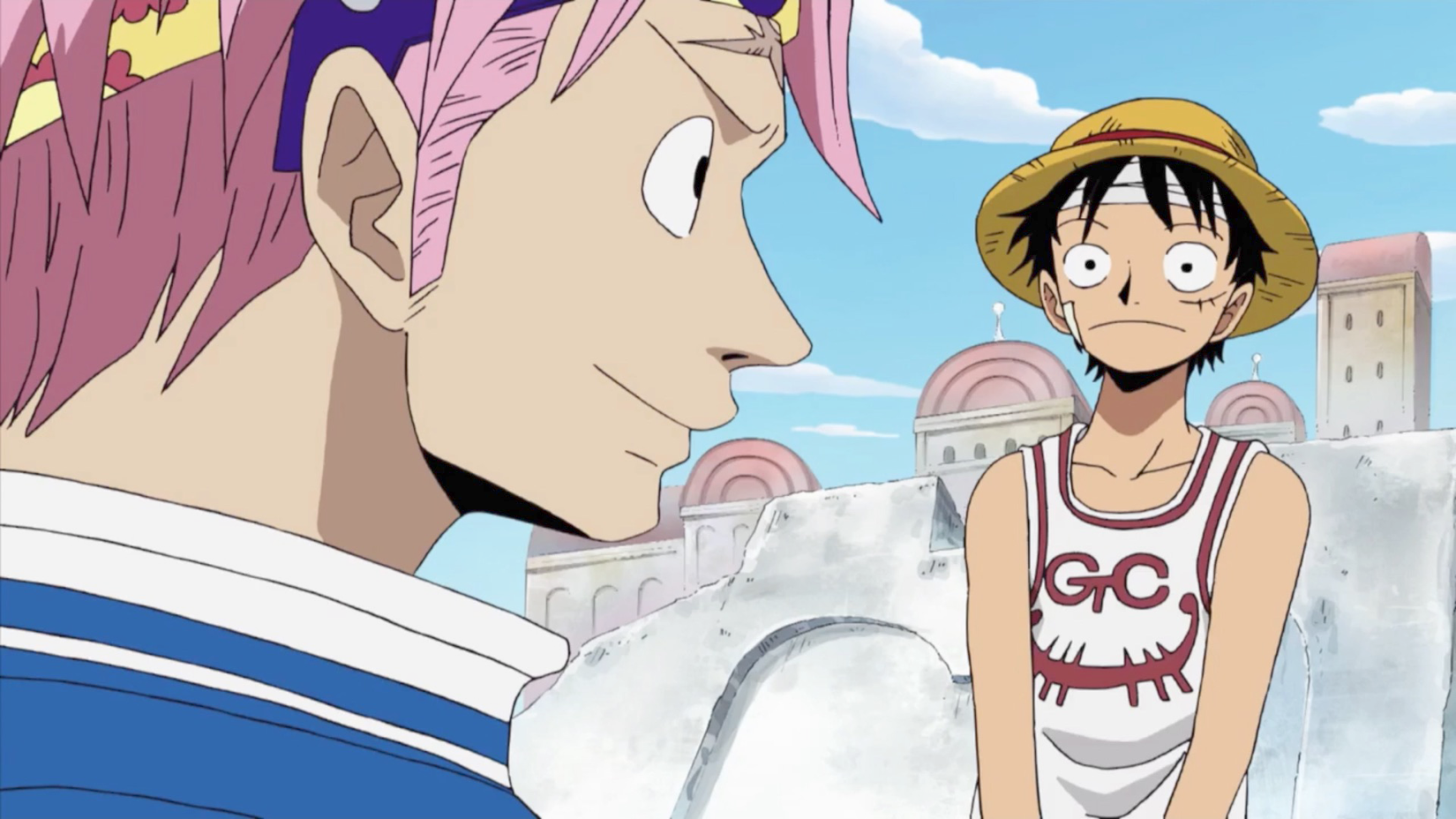 Luffy et Koby sont réunis dans l'anime One Piece