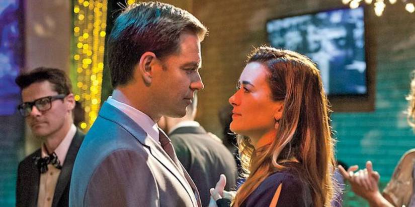Michael Weatherly as Tony DiNozzo and Cote de Pablo as Ziva David dance together on NCIS