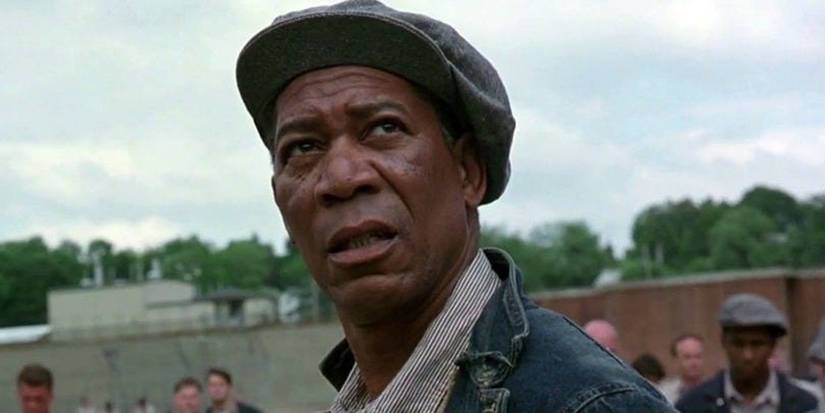 Morgan Freeman as Red in Shawshank Redemption