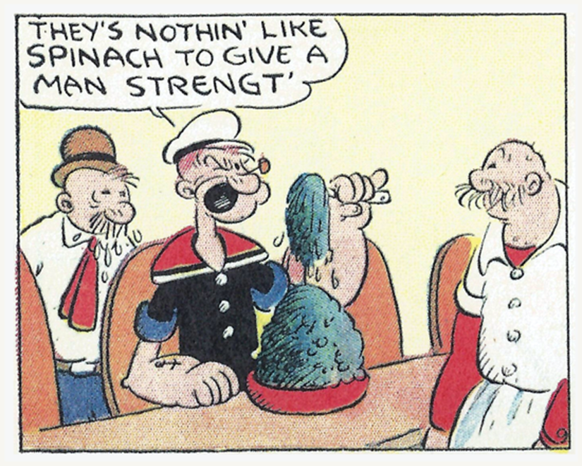 When Did Popeye First Gain Super-Strength From Eating Spinach?