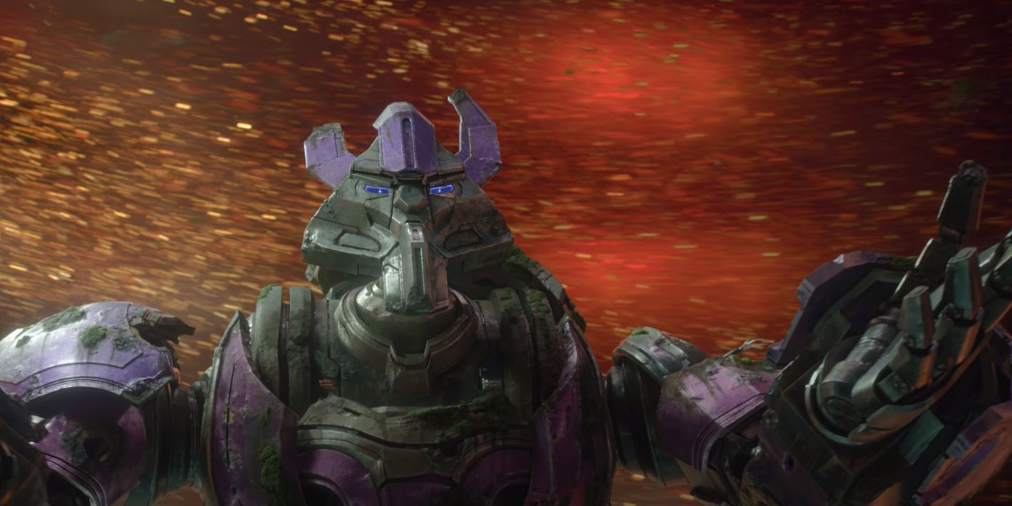 Alpha Trion holding his arms forwards while surrounded by an orange vortex of swirling energy