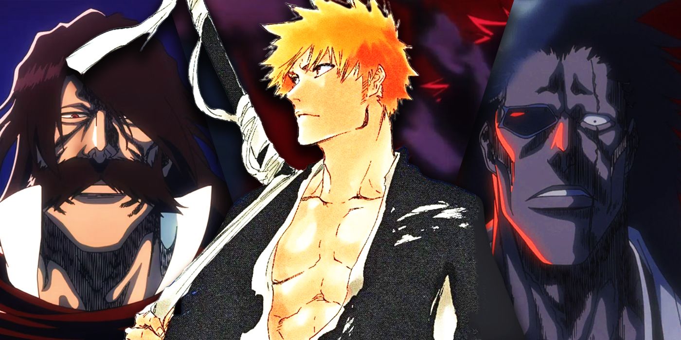 Split Images of Yhwach, Ichigo, and Kenpachi