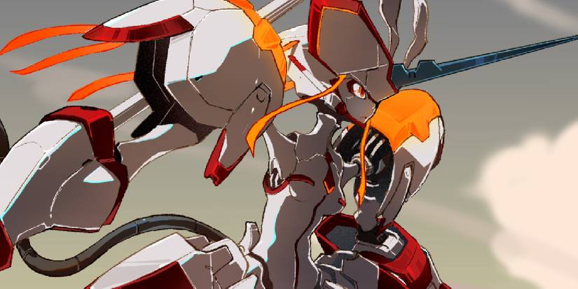 Strelizia stands ready in Darling in the Franxx.