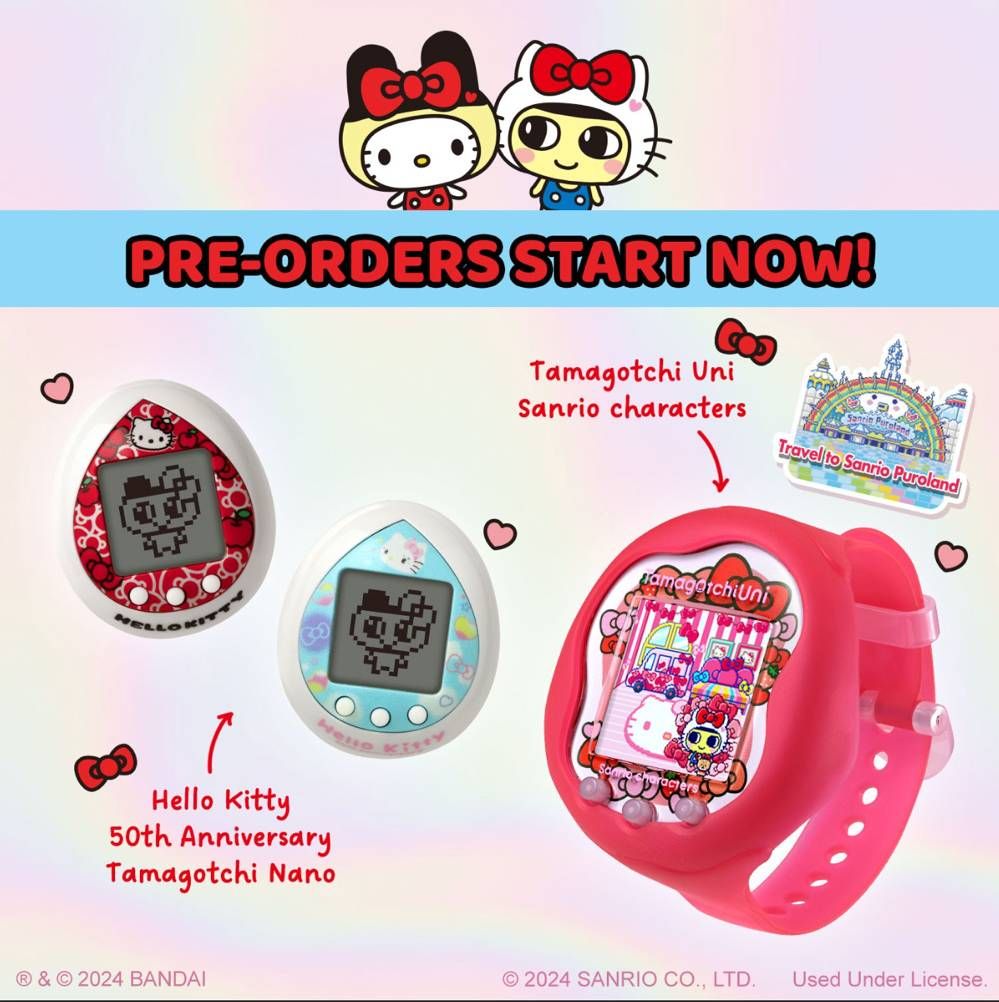 Hello Kitty Gets Brand-New Tamagotchi Models for International Release