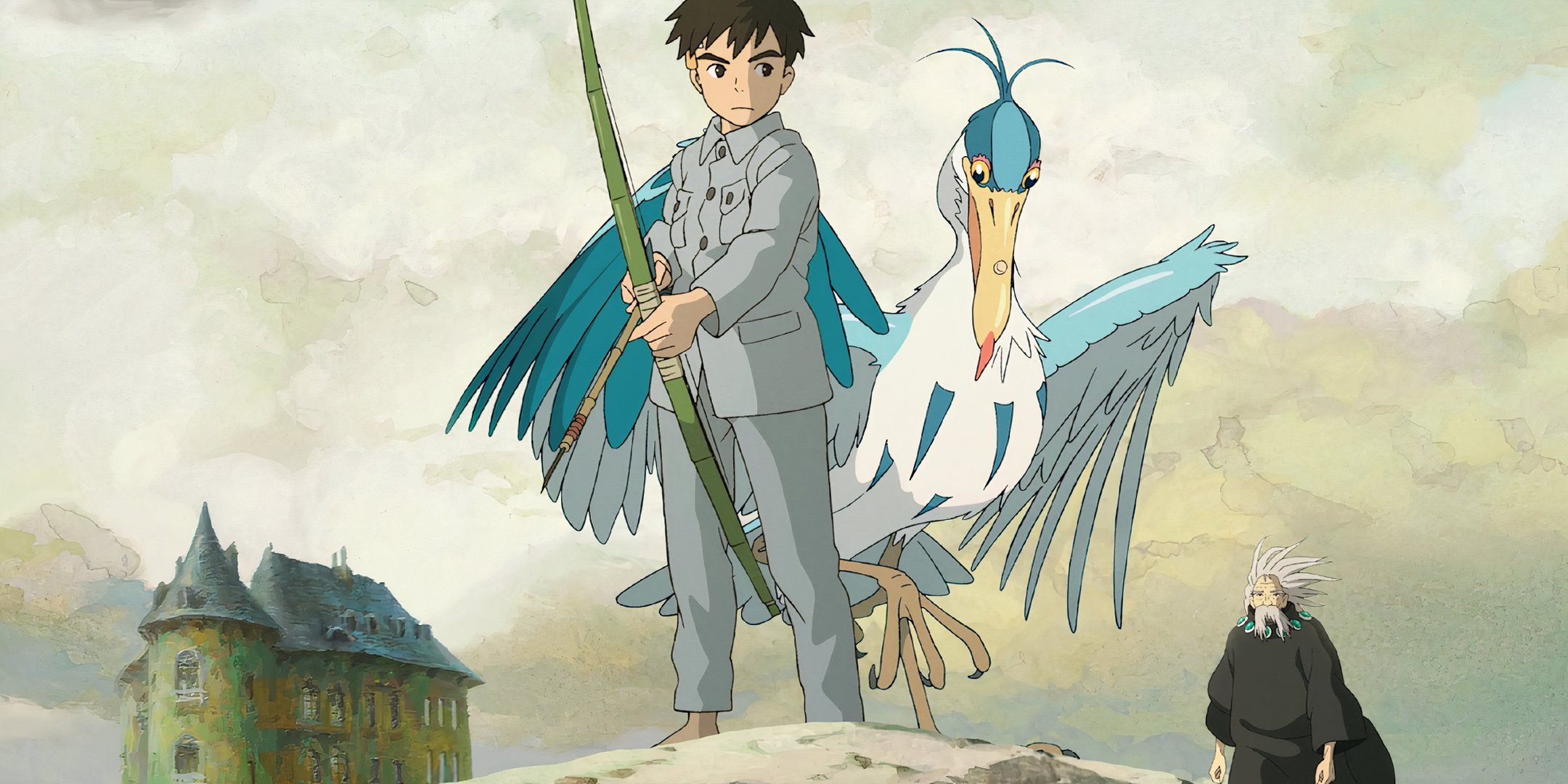 A collage of scenes from top anime movies of the 2020s including The Boy and the Heron, Belle, and Suzume.