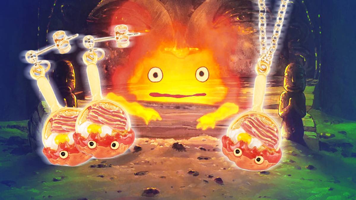 Howl's Moving Castle Jewelry With 'Bacon & Egg' Calcifer Returns to ...