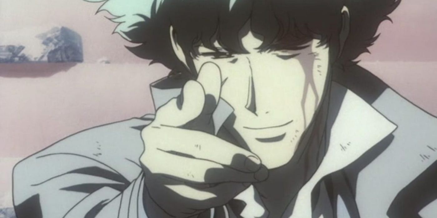 cowboy-bebop-spike-spiegel-apontando-dedo-como-arma-em-cena-icônica-do-anime