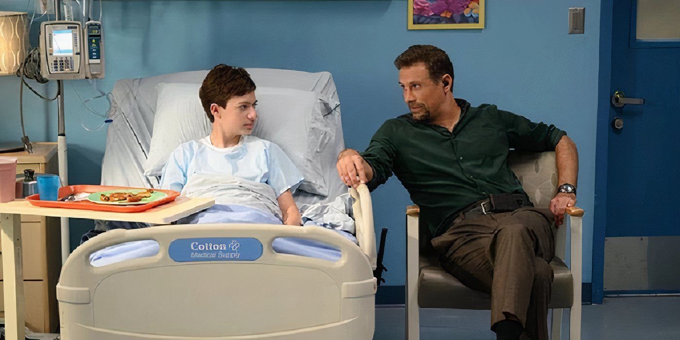 ASAC Jubal Valentine (Jeremy Sisto) in his sons hospital room in FBI episode "Hacktivist"