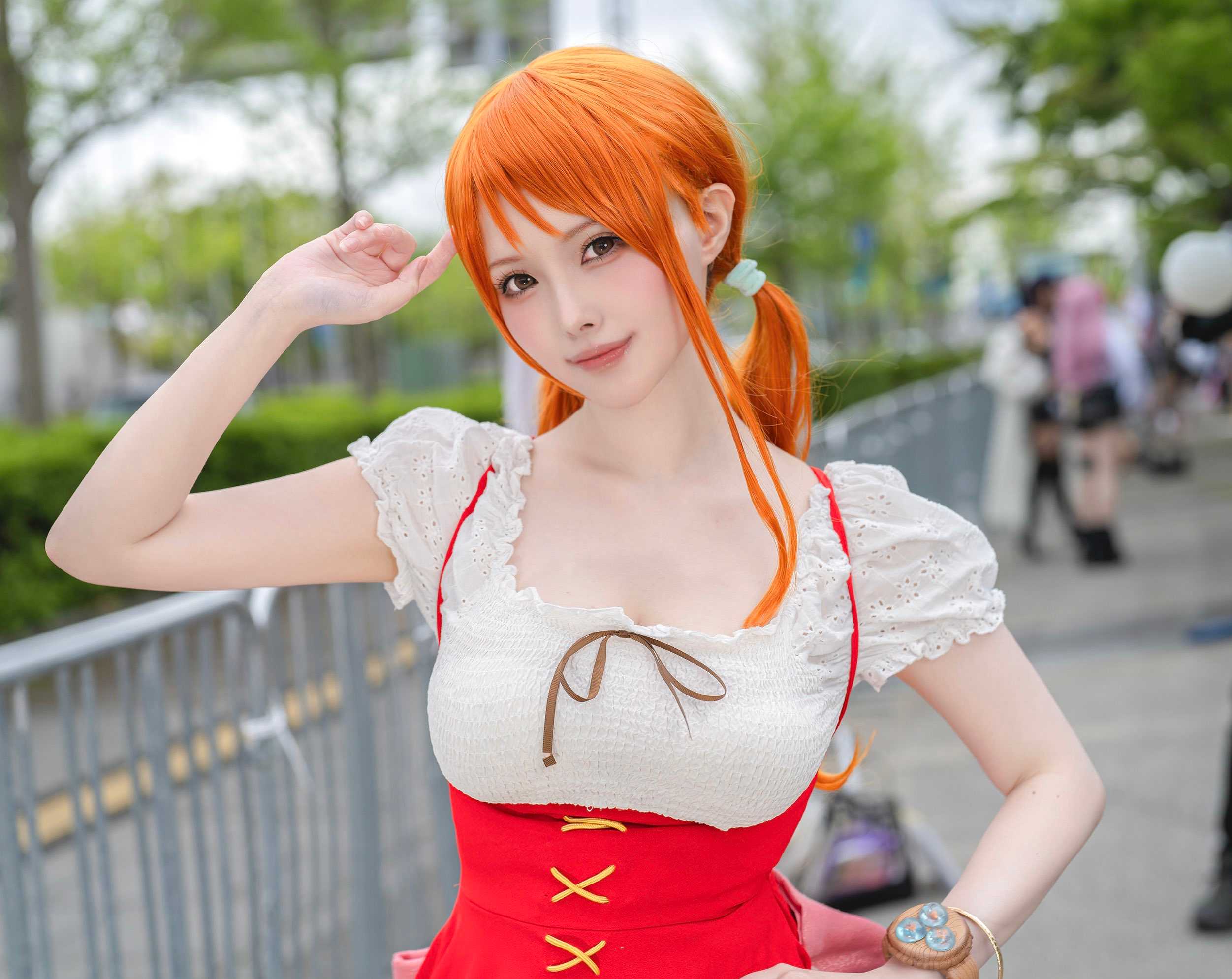 nami red dress cosplay One Piece Film: Red Nami Cosplay Costume Pirate Costume Set