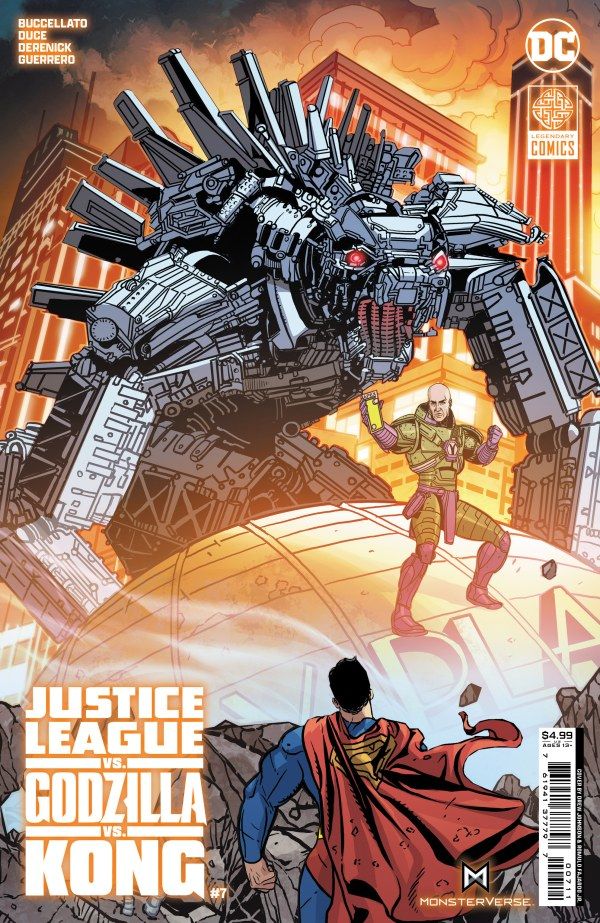 Justice League vs. Godzilla vs. Kong #7 cover.