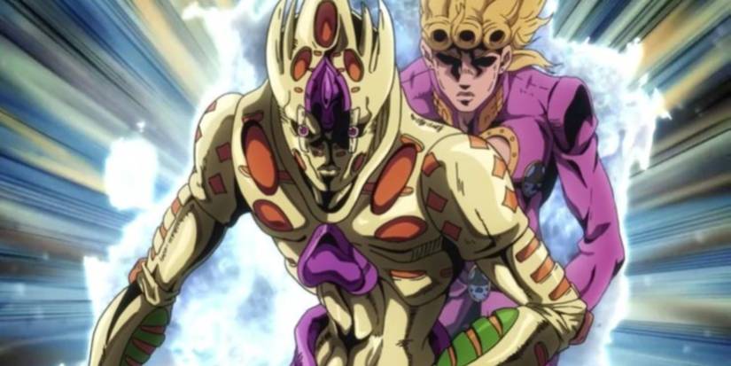 Giorno Giovanna activates Gold Experience Requiem while being dead in JoJo's Bizarre Adventure: Golden Wind.