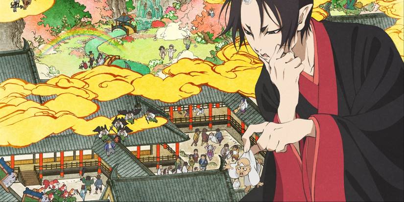 Hozuki's Coolheadedness - Hozuki looking over Hell