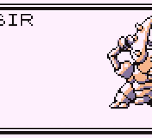 Pinsir's Pokedex entry in Pokemon Blue.