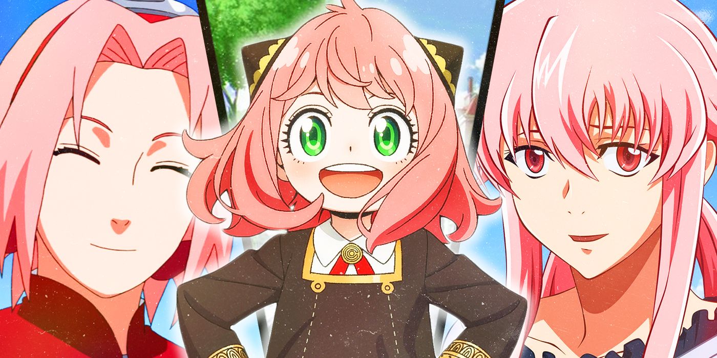 Naruto's Sakura, Anya Forger from Spy x Family and Yuno Gasai from Future Diary