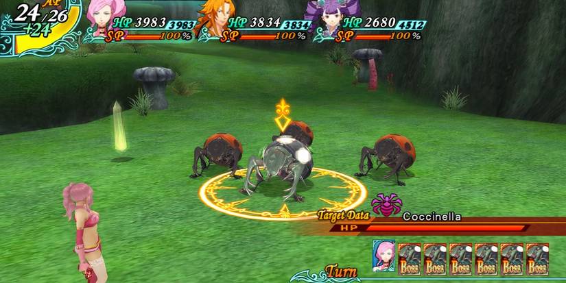 Arc Rise Fantasia's Leslie Ferrati fighting Coccinellas in the forest