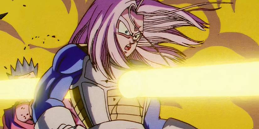 Super perfect cell kills future trunks in Dragon Ball Z.