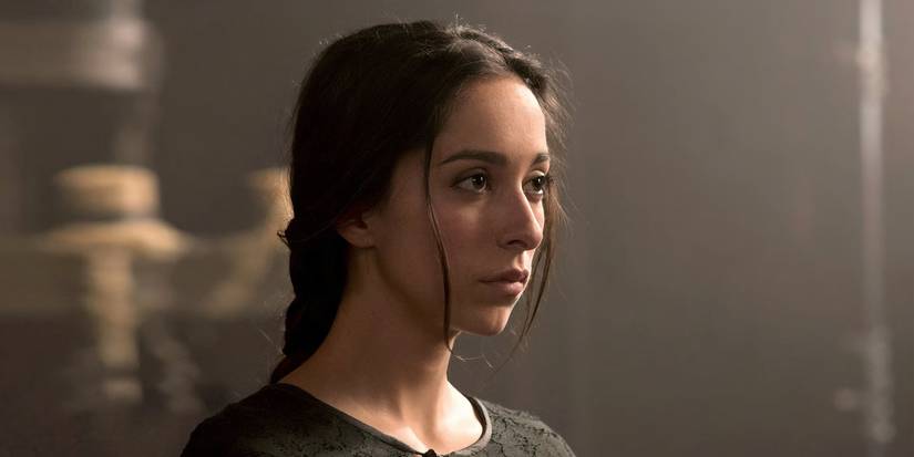 Talisa Stark (Oona Chaplin) looks resolute in Game of Thrones