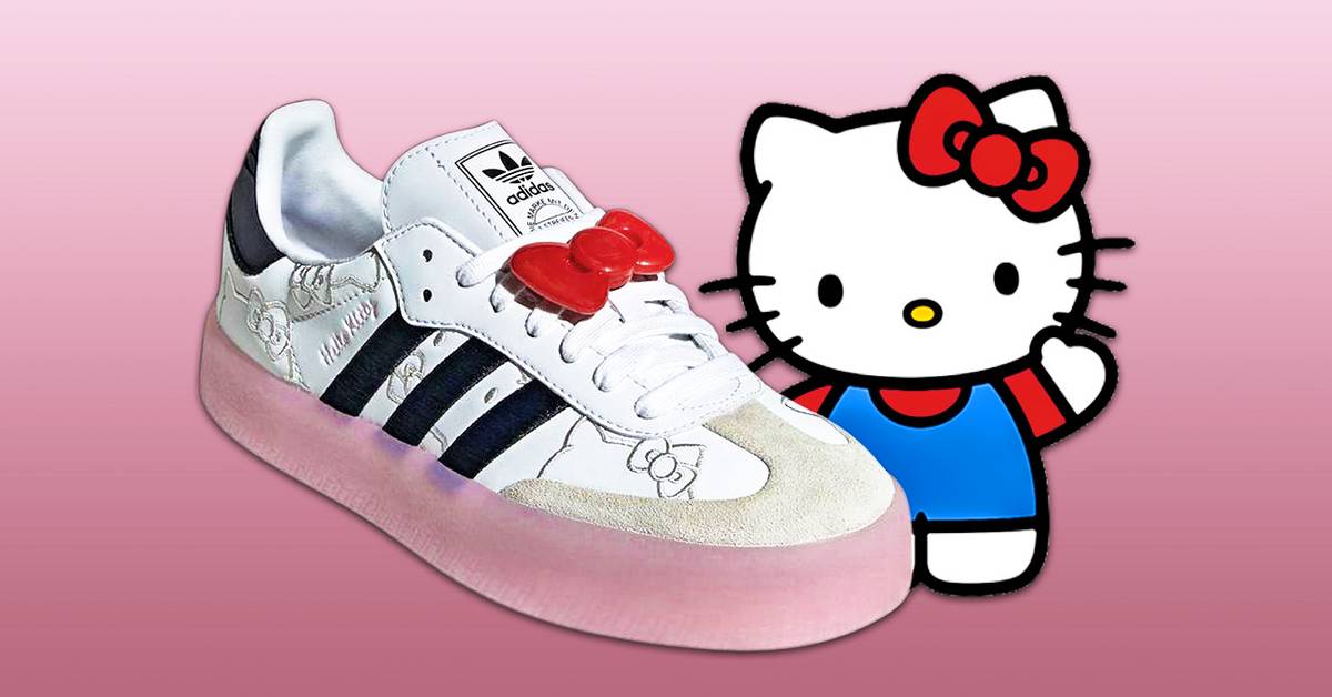 Hello Kitty's New Adidas Shoes Finally Get New Image Reveal & Release Window Hello Kitty's New Adidas Shoes Finally Get New Image Reveal & Release Window