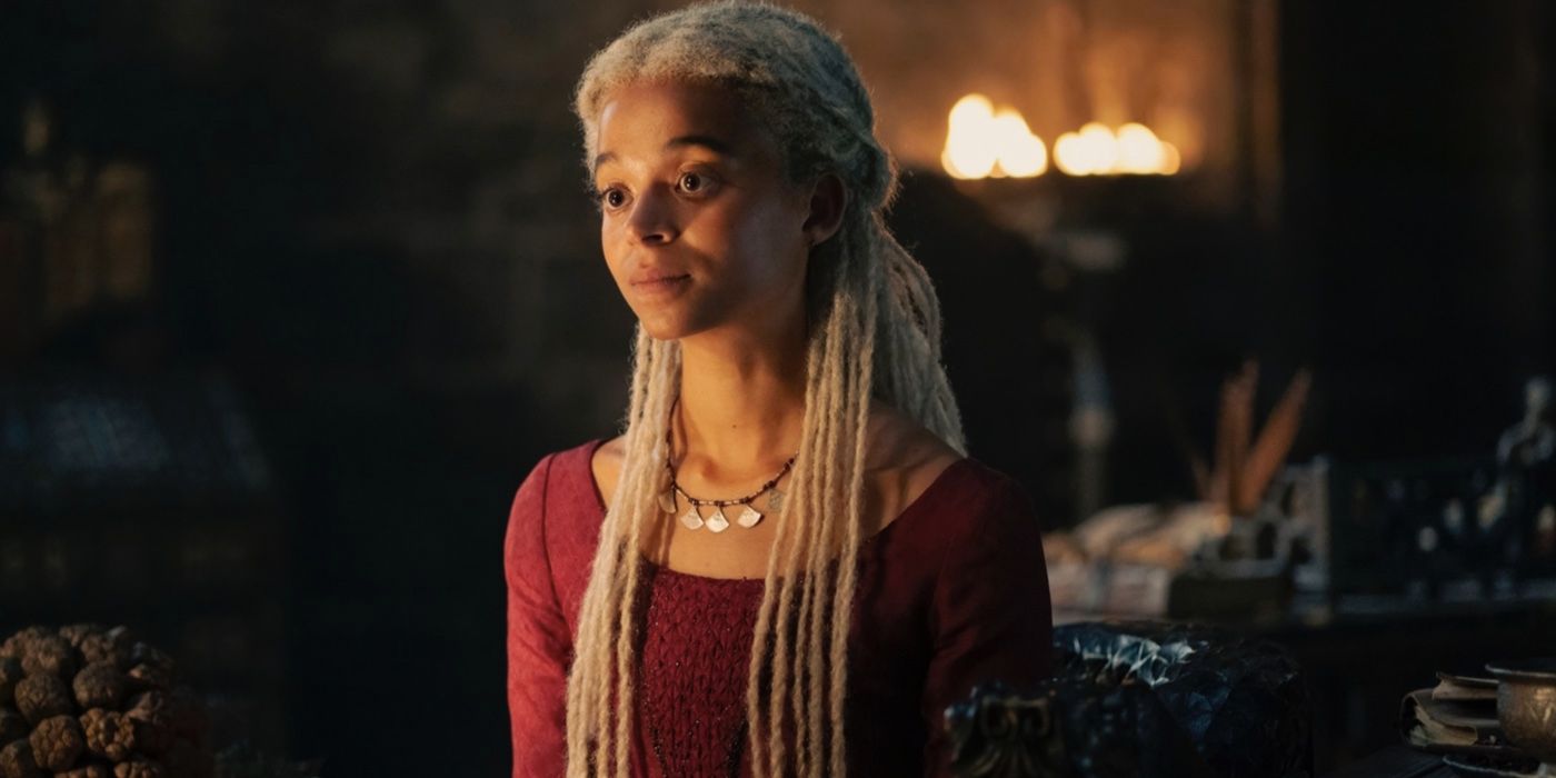 Phoebe Campbell as Rhaena Targaryen on House of the Dragon