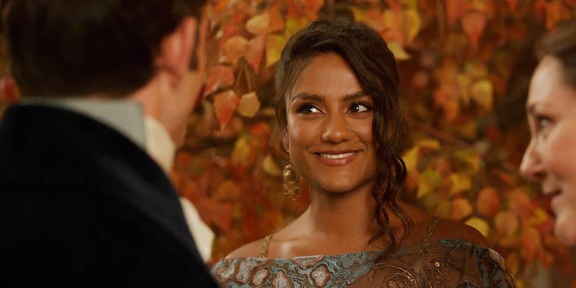 kate orange dress bridgerton The subtle nod to the Sharma's Indian heritage in Bridgerton season two